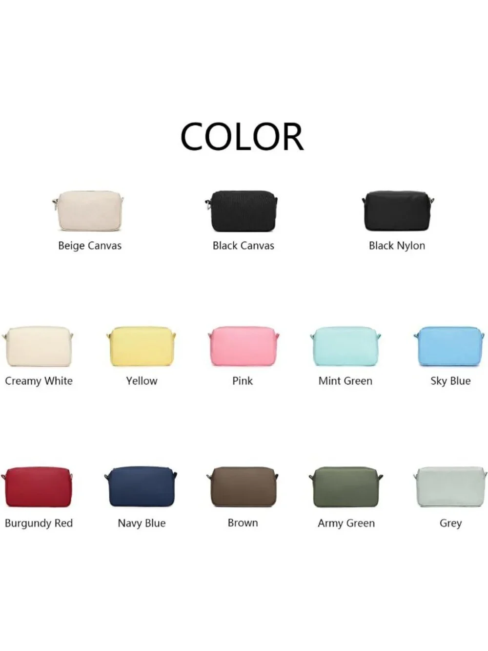 Stylish Travel Makeup Bag with Ring Clasp, Wristlet Organizer - Beige Cosmetic